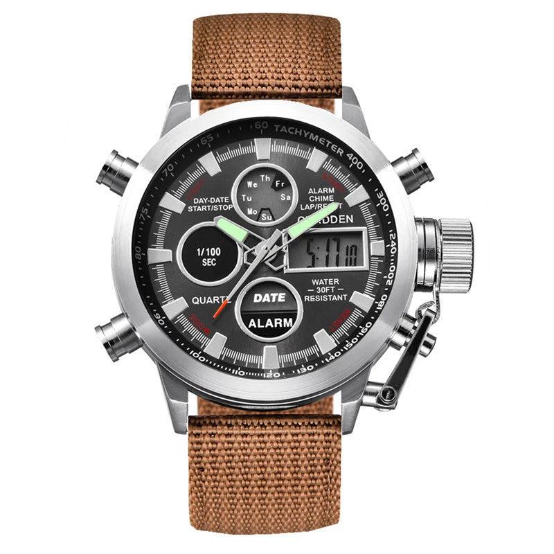 Men's Fashion Belt Multi-functional Watch by GJG Denim