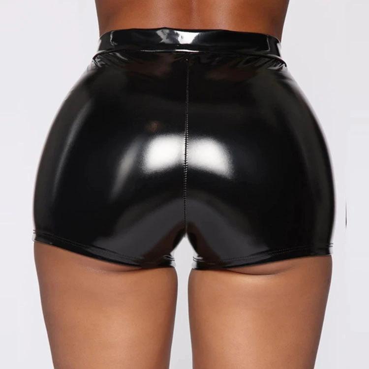 Solid-color Fashionable High-waist Plus-size Hot Pants by GJG Denim