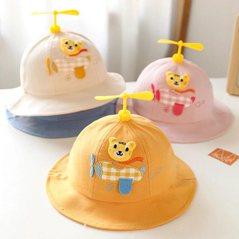 Spring Children Cute Bamboo Dragonfly Fisherman Hat by GJG Denim