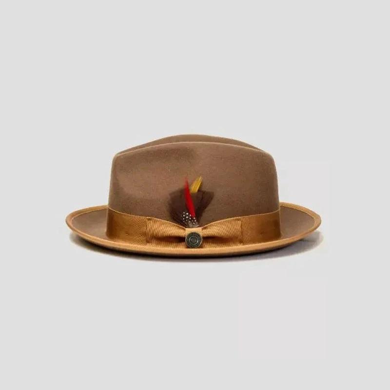 Fashion Bowknot Ribbon Sheep Felt Men's Hat by GJG Denim