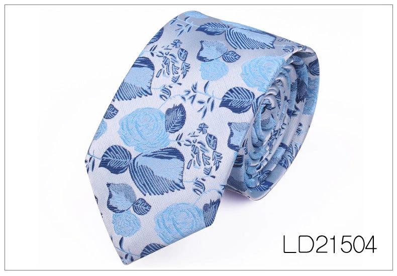 Men's Casual Fashion 6cm Flower Graffiti Tie by GJG Denim