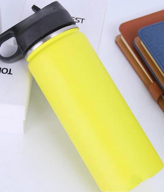 Stainless Steel Wide-mouth Outdoor Sports Vacuum Flask by GJG Denim