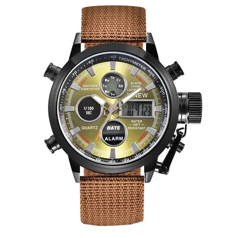 Men's Fashion Belt Multi-functional Watch by GJG Denim
