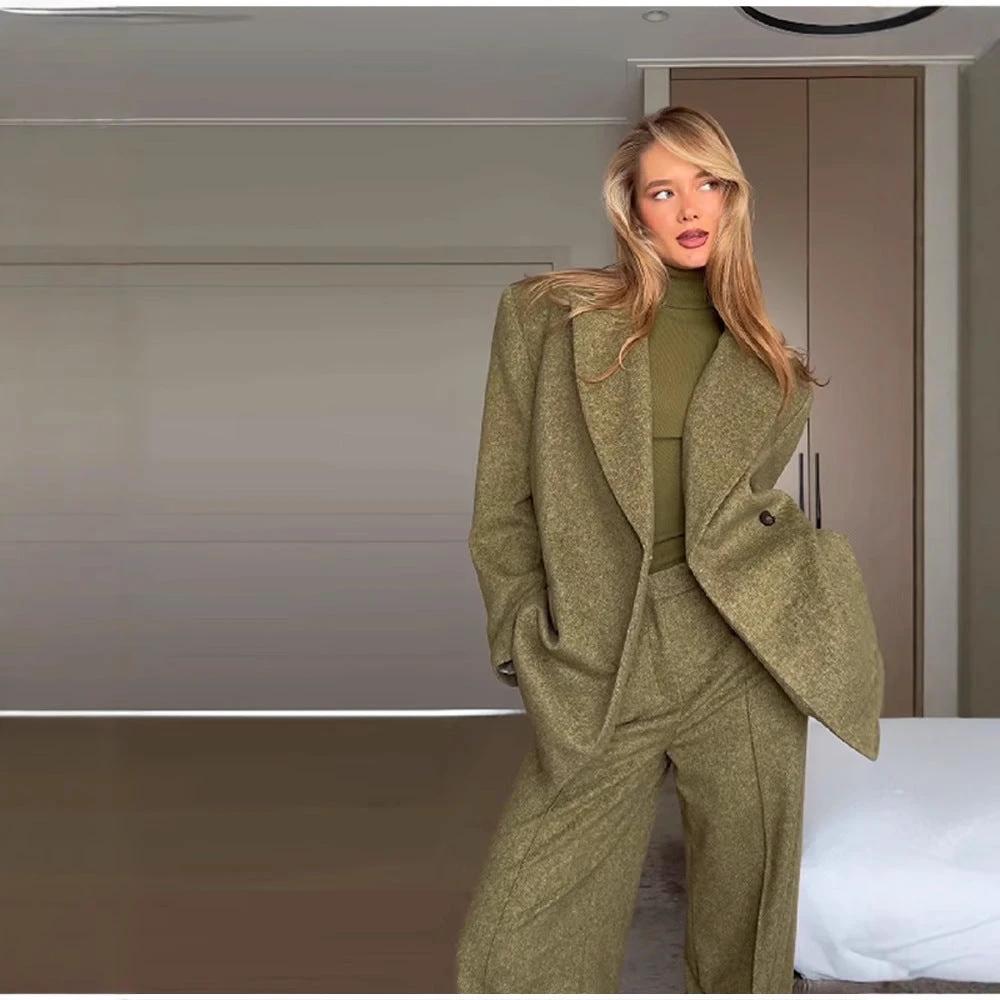 High-end Fashionable Chic And Elegant Suit Set by GJG Denim