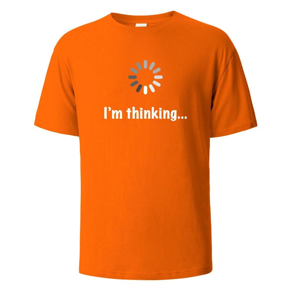 "I'm Thinking" Printed T-shirt for Men by GJG Denim