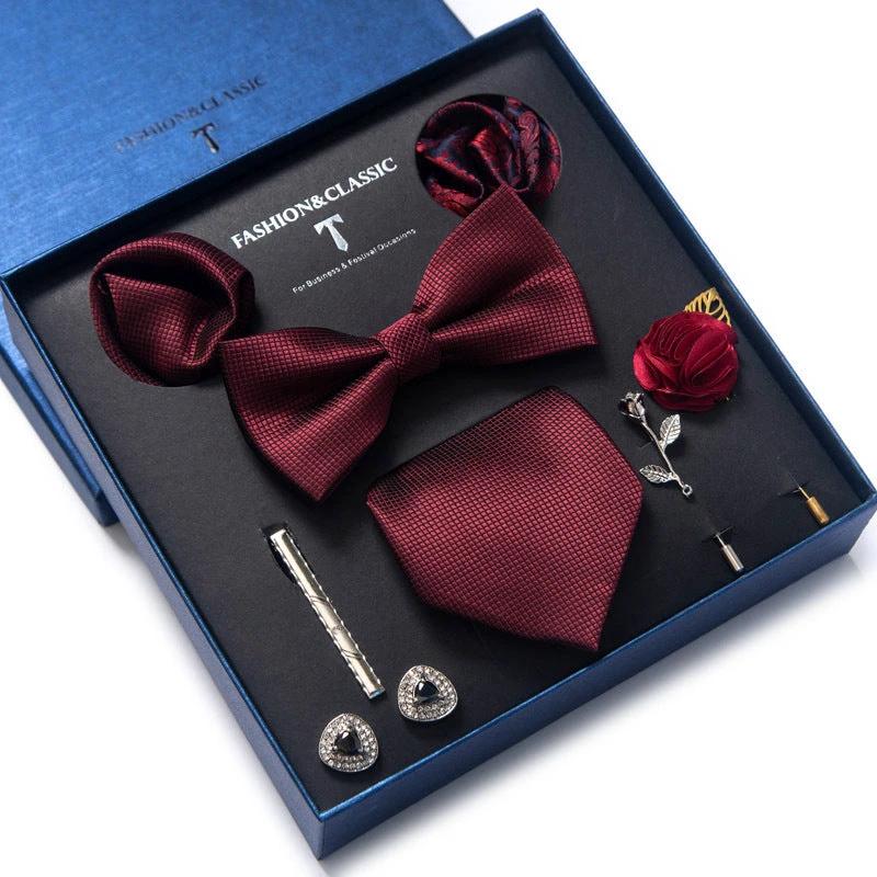 Men's 8-piece Tie Set by GJG Denim