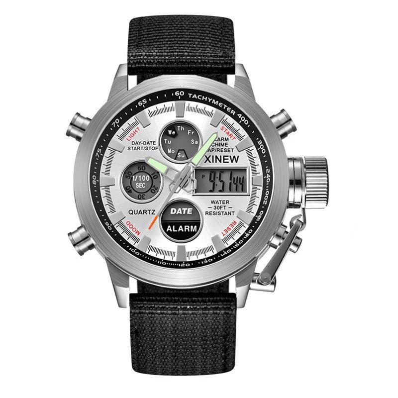 Men's Fashion Belt Multi-functional Watch by GJG Denim