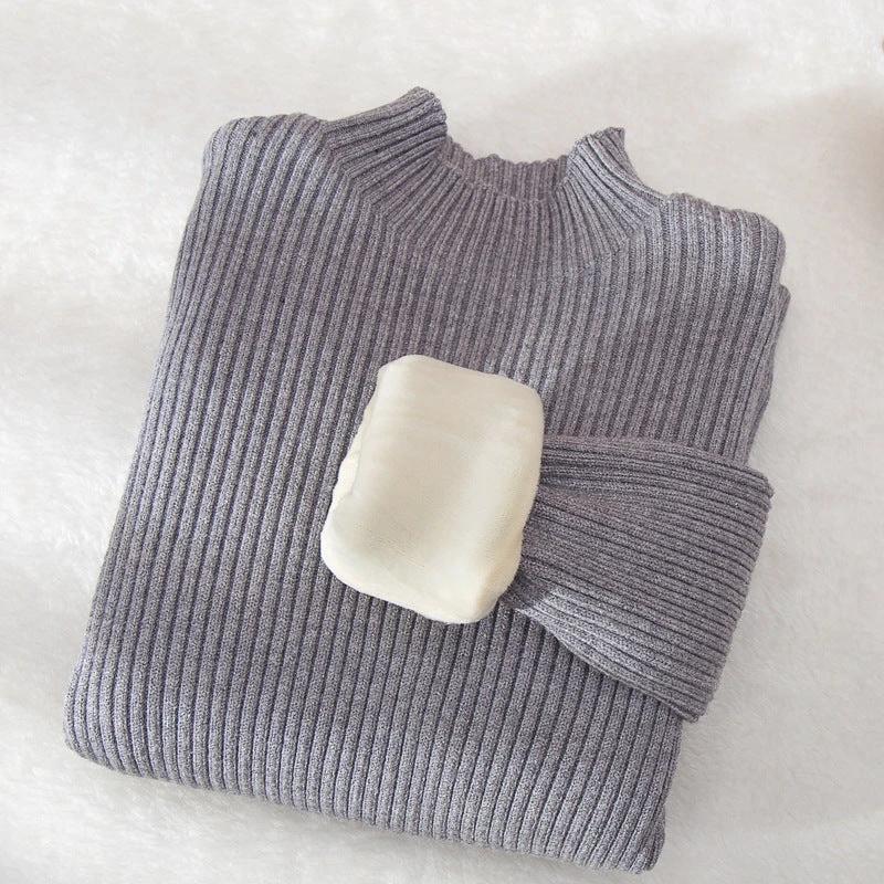 Children's Mock Neck Sweater Knitwear Top by GJG Denim
