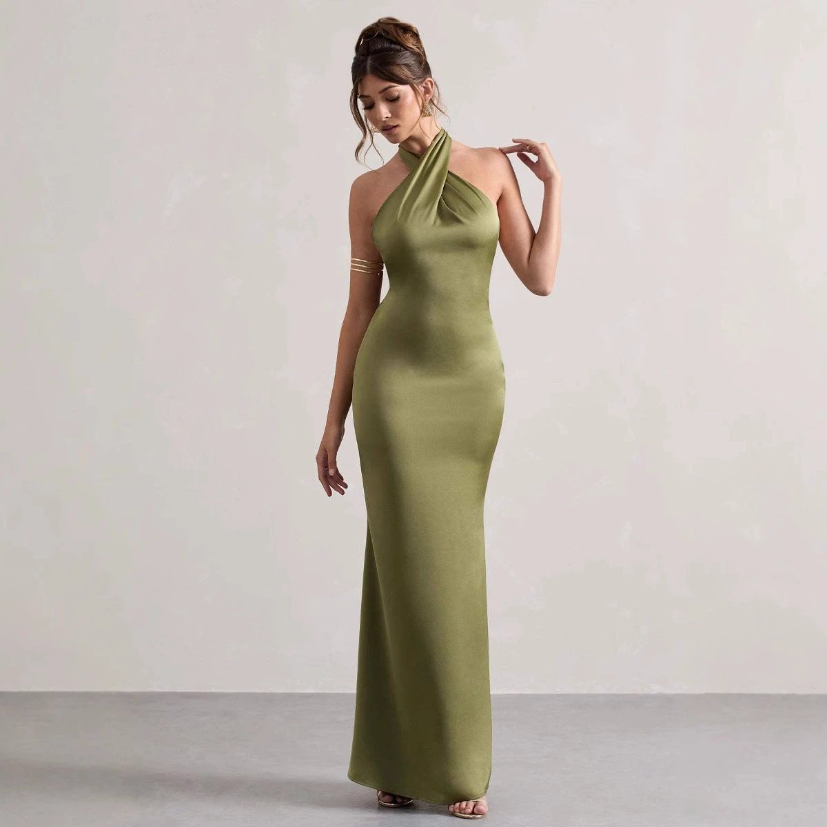 Halter Slim Fit Dress by GJG Denim