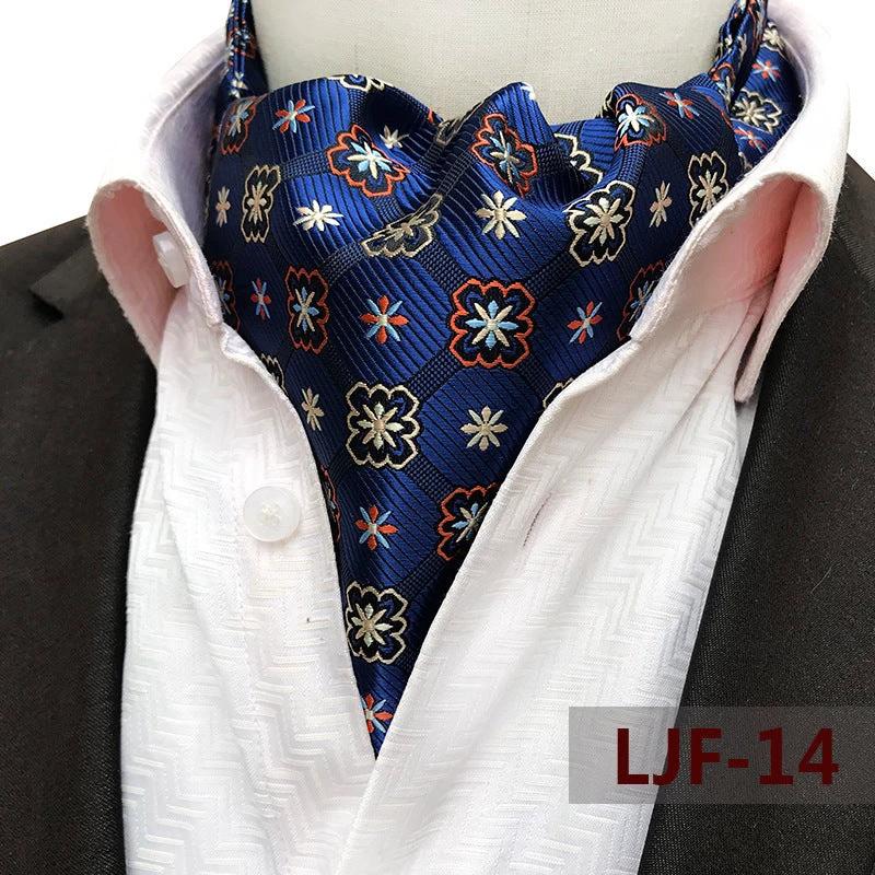 Men's Jacquard Polyester Scarf by GJG Denim