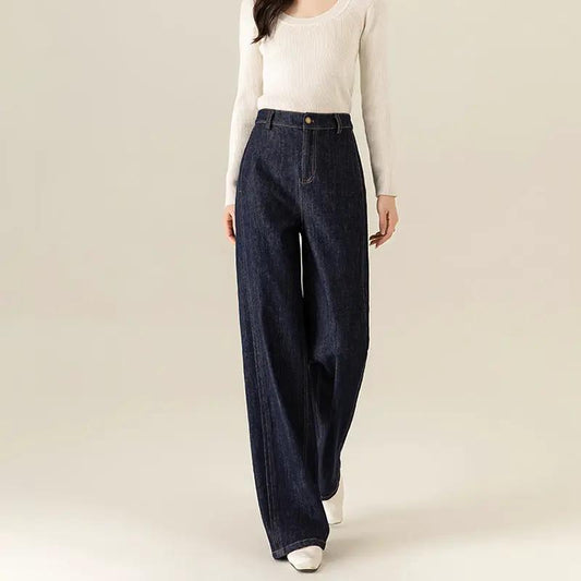 Yifei Womens Fade-Resistant Straight-Leg Denim Jeans by GJG Denim