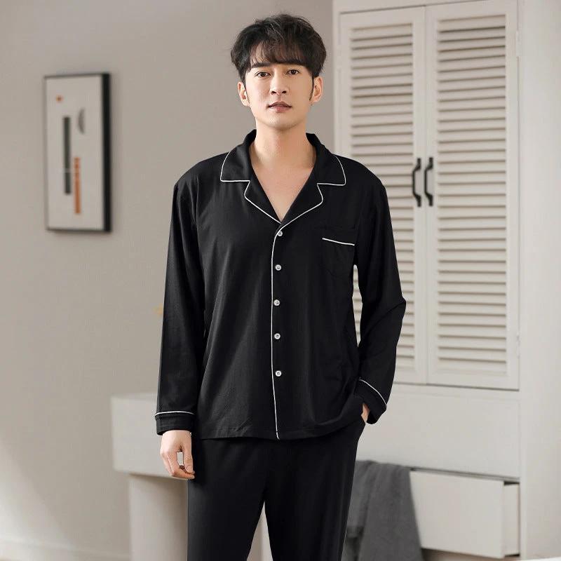 Men's Long Sleeve Pajamas by GJG Denim