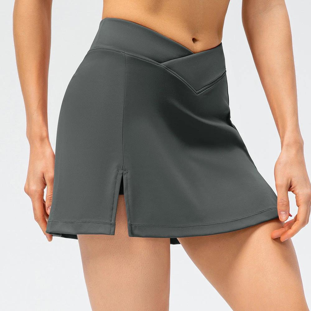 Running Tennis Fake Two-piece Sports Skirt by GJG Denim