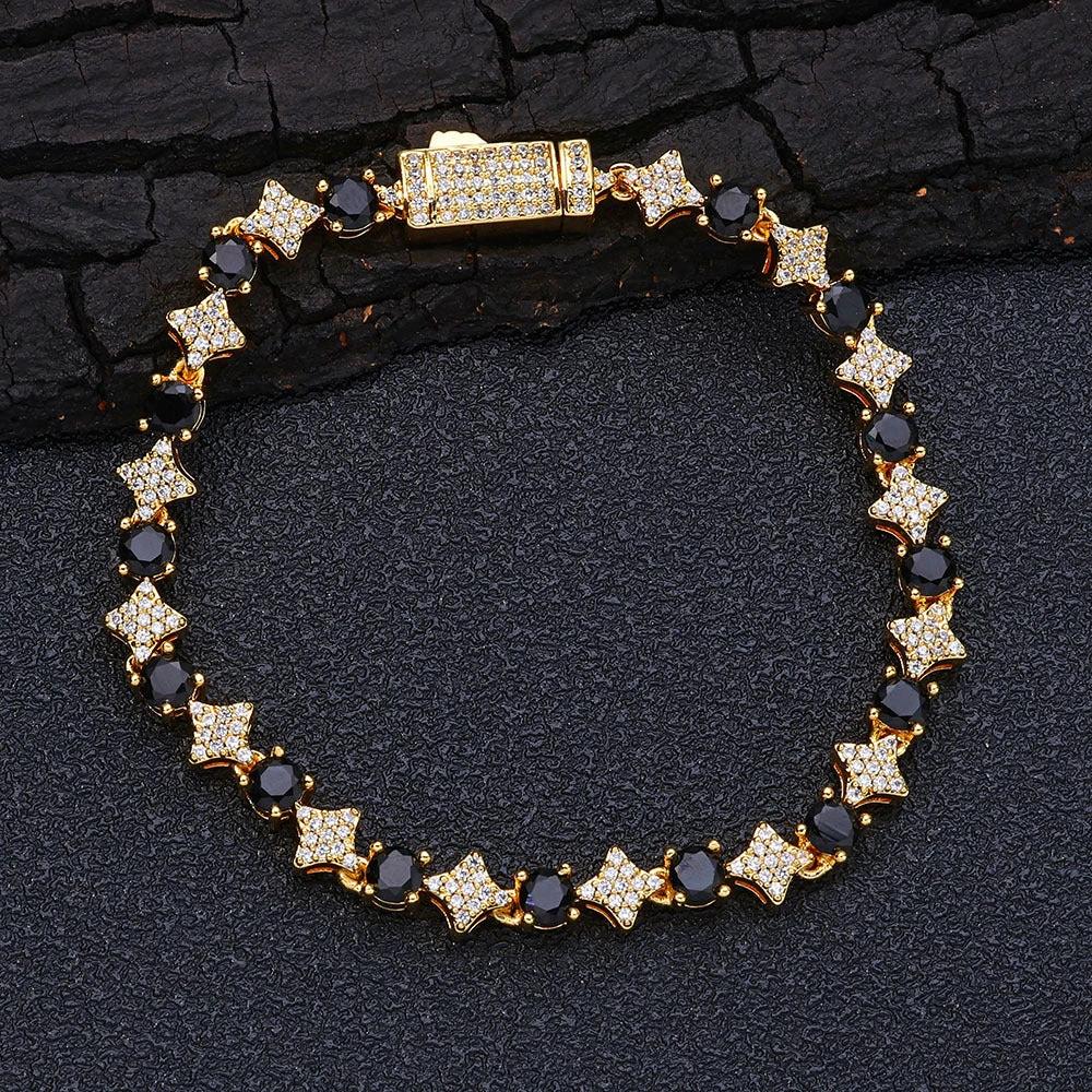 Men's Star Zircon Bracelet by GJG Denim