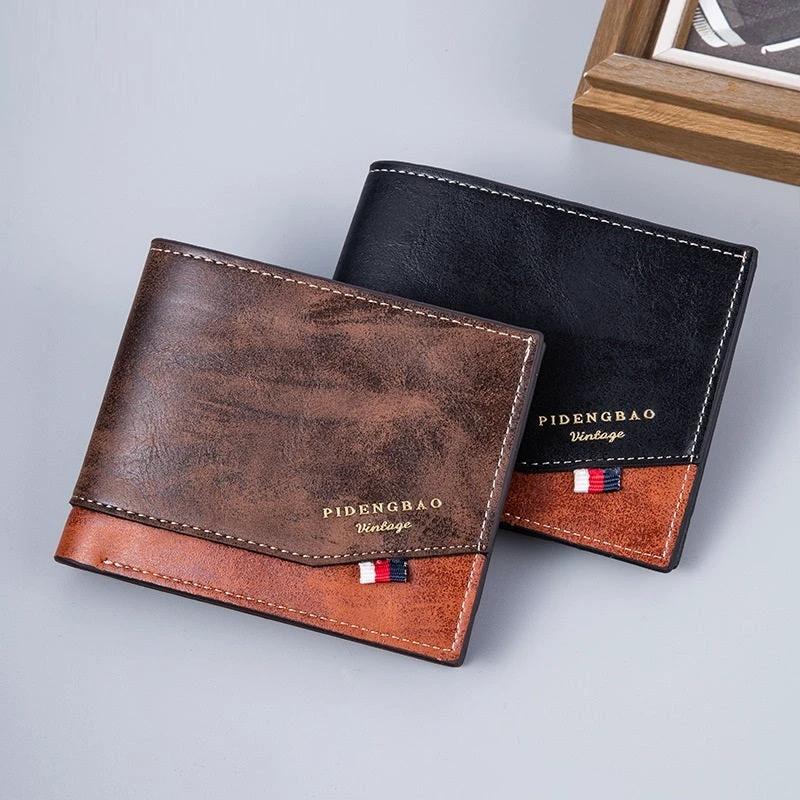 Two-fold Thin Retro Fashion Wallet For Men by GJG Denim