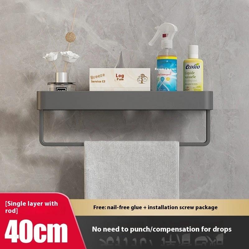Bathroom Wall-mounted Storage Rack by GJG Denim