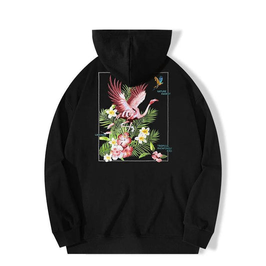 Men's Flamingo Hooded Sweater by GJG Denim
