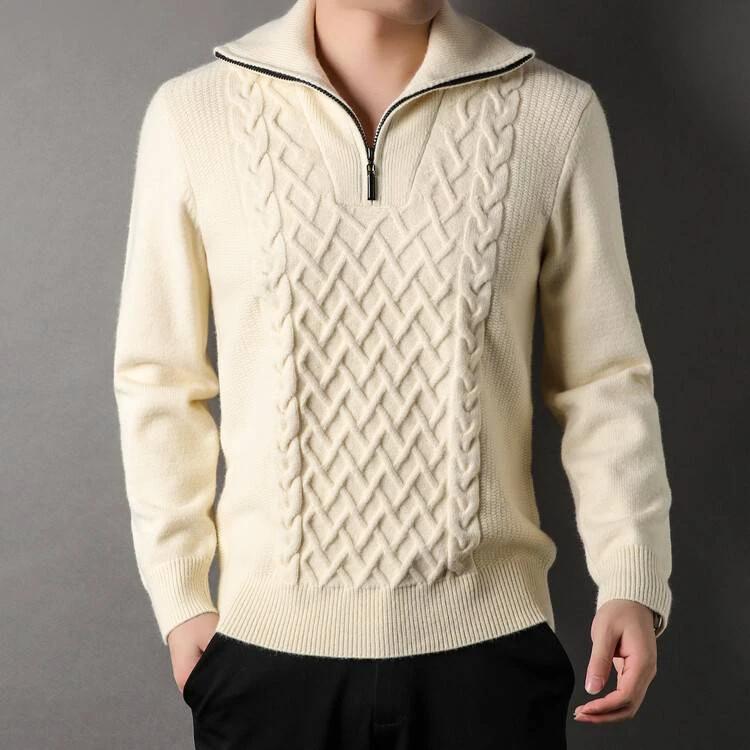 Knitwear Loose Fashionable Outerwear Men's Sweater by GJG Denim