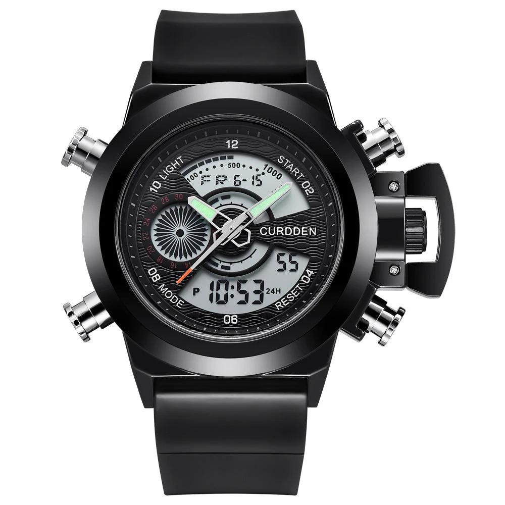 Men's Multi-functional Double Display Sports Watch by GJG Denim