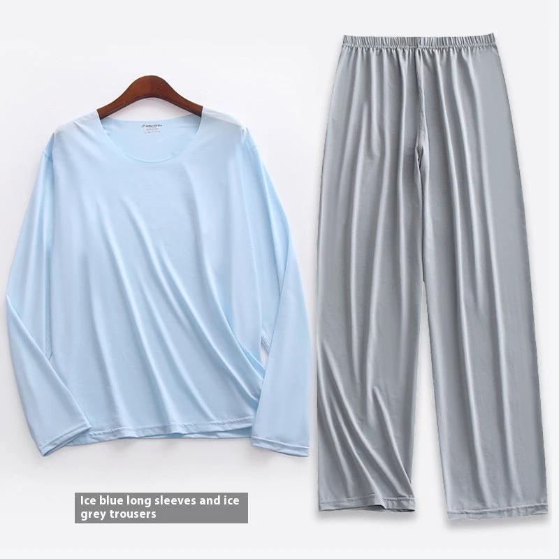 Men's Long-sleeved Pajamas Set by GJG Denim