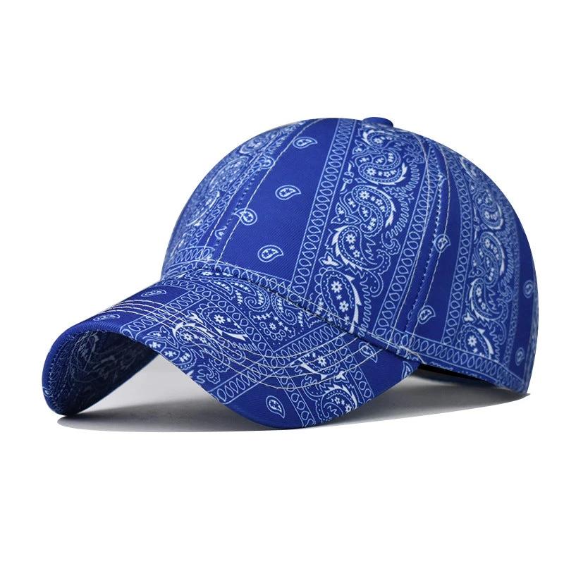 Men's Bandana Printed Baseball Cap by GJG Denim