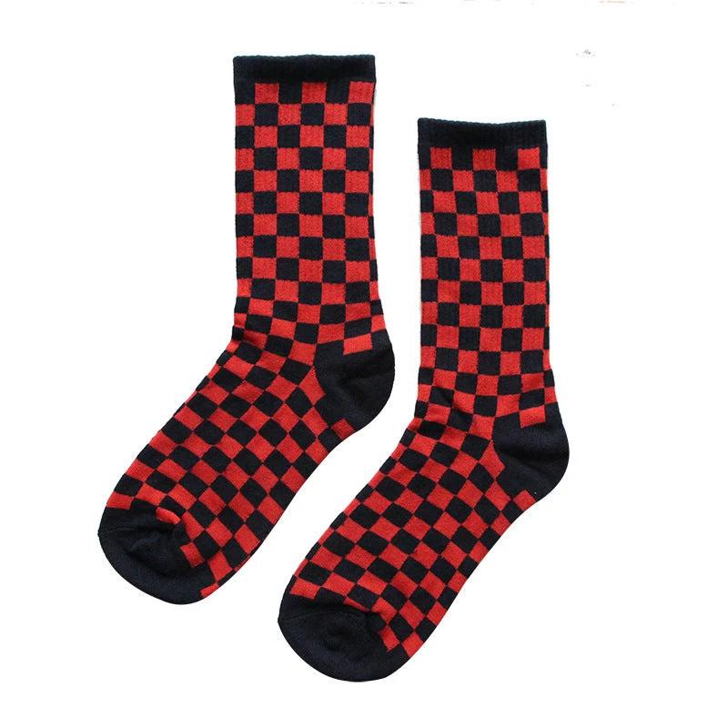 Men's Checkered Socks by GJG Denim