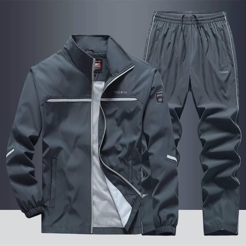 Men's Loose Lapels Casual Sportswear Polyester Composite Fabric by GJG Denim