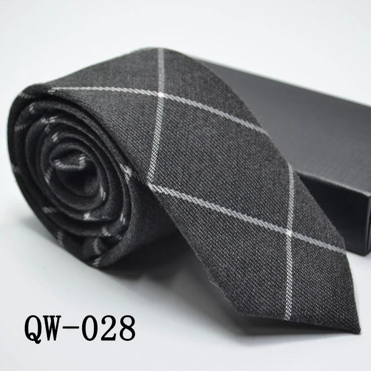 Men's Super Narrow Wool-like Elegant Tie by GJG Denim