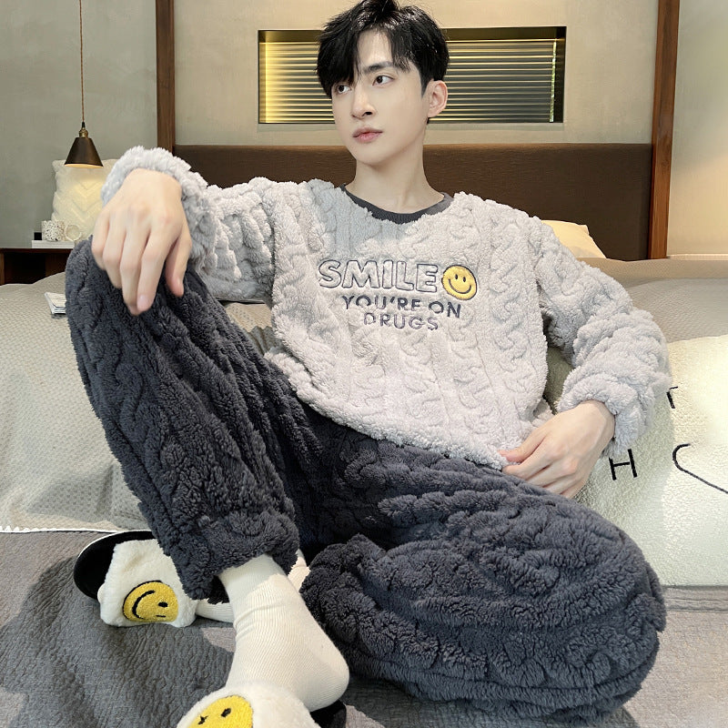 Men's Thickened Pajamas Set by GJG Denim