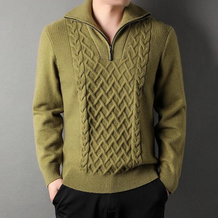 Knitwear Loose Fashionable Outerwear Men's Sweater by GJG Denim