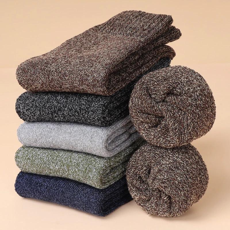 Men's 5-10 Pairs Retro Thick Socks by GJG Denim