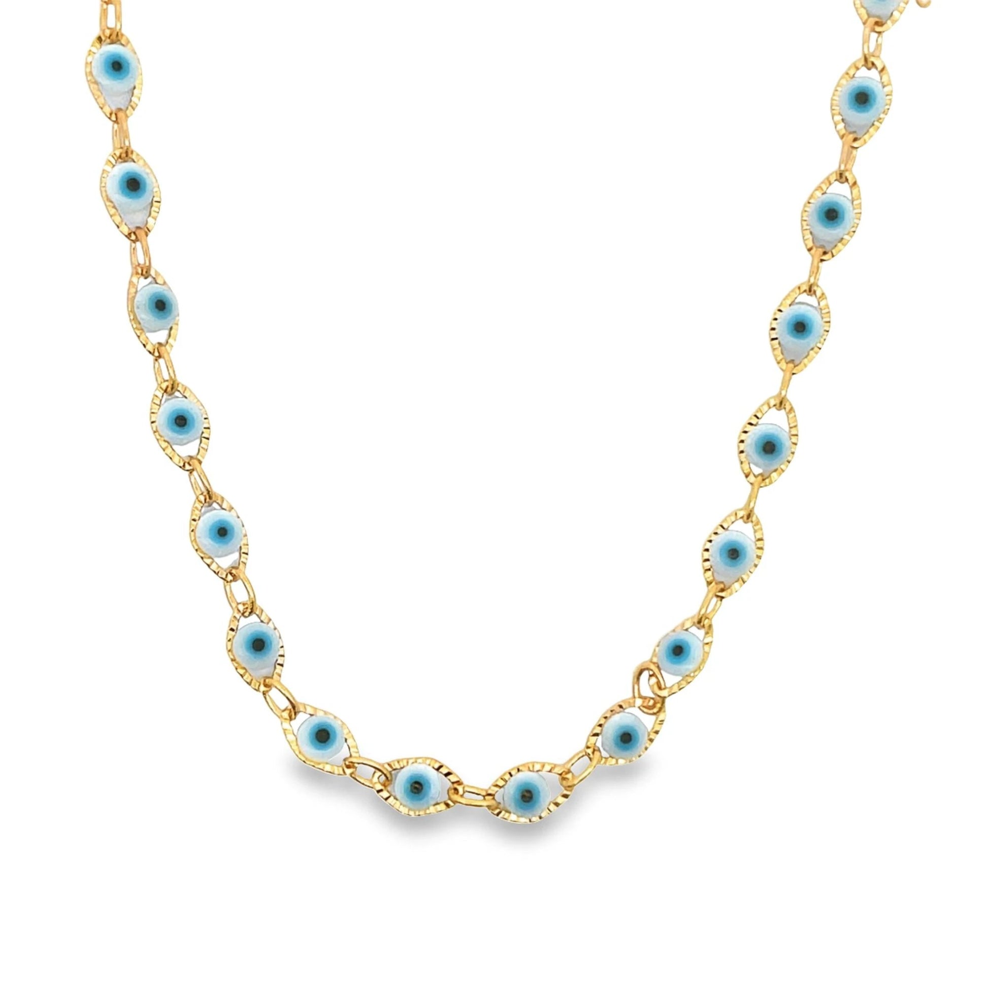 Sapphire Evil Eye Necklaces Choker by Views & Co