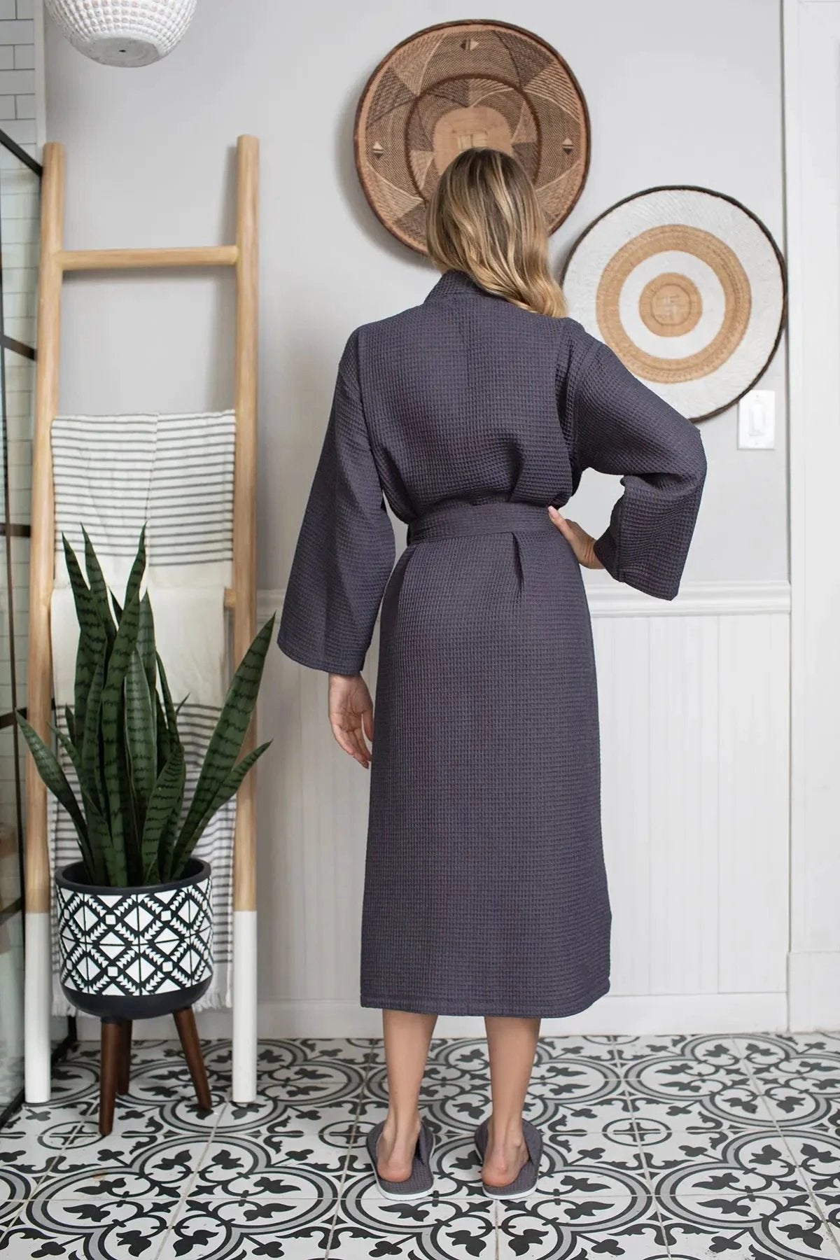 Waffle Robe Womens – Lightweight, Quick-Dry Spa Comfort by Lotus Linen