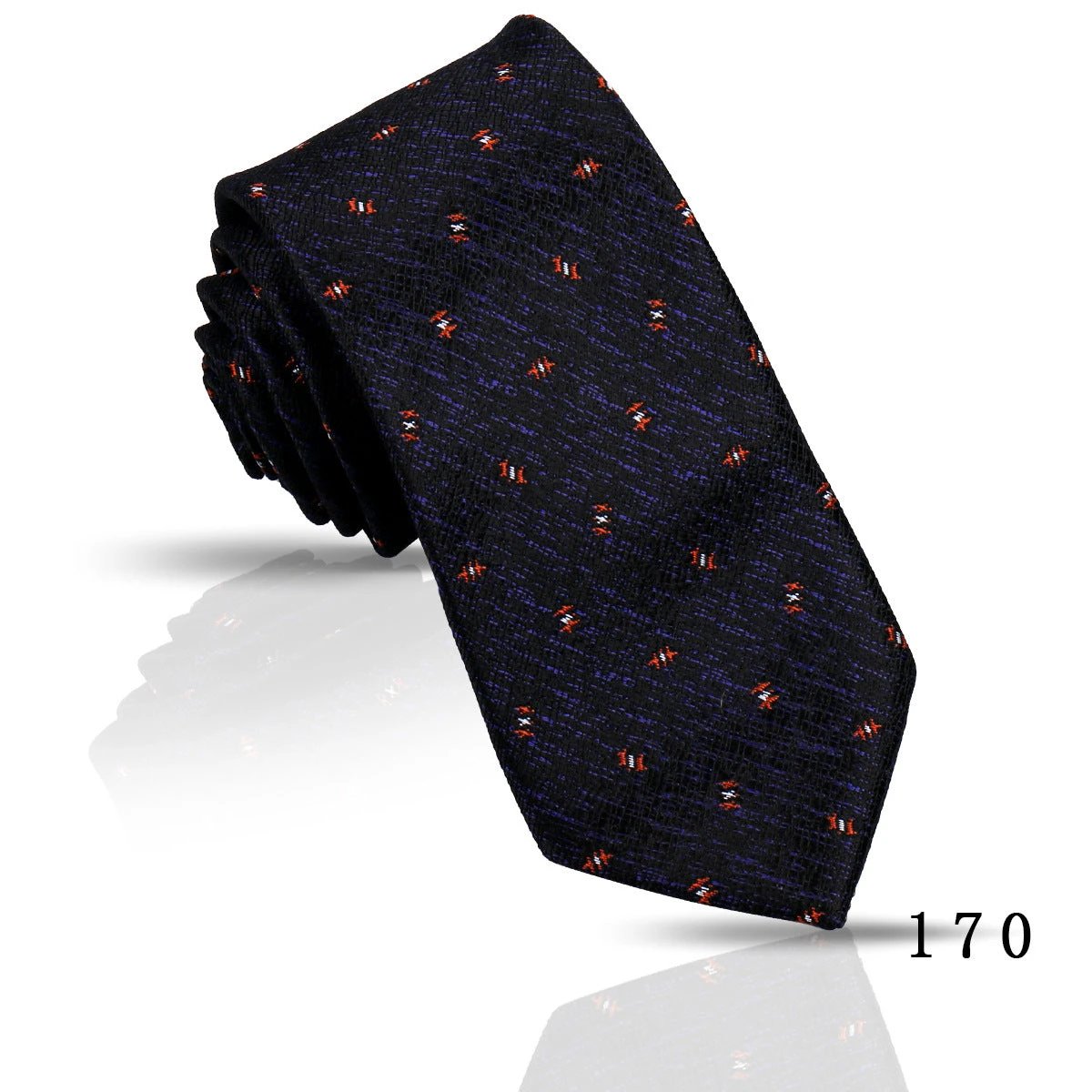 Men's Casual Polyester Jacquard Ties by GJG Denim
