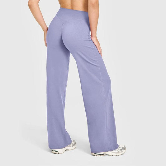 Loose Straight-leg Yoga Pants That Create A Slimming High-waisted Look by GJG Denim