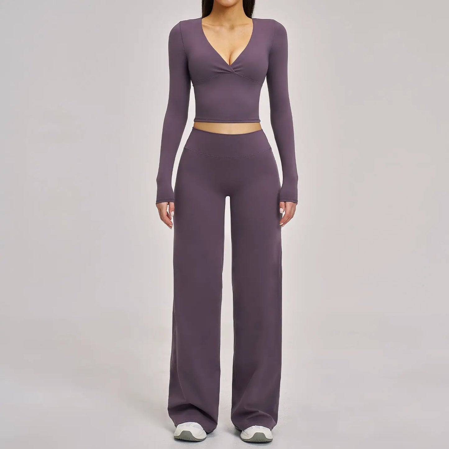 Women's All-Match Casual Yoga Outfit Set by GJG Denim