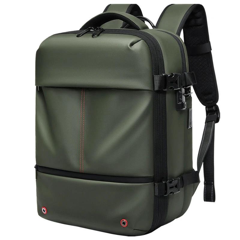 Men's High-Capacity Water-Resistant Expandable Laptop Bag by GJG Denim