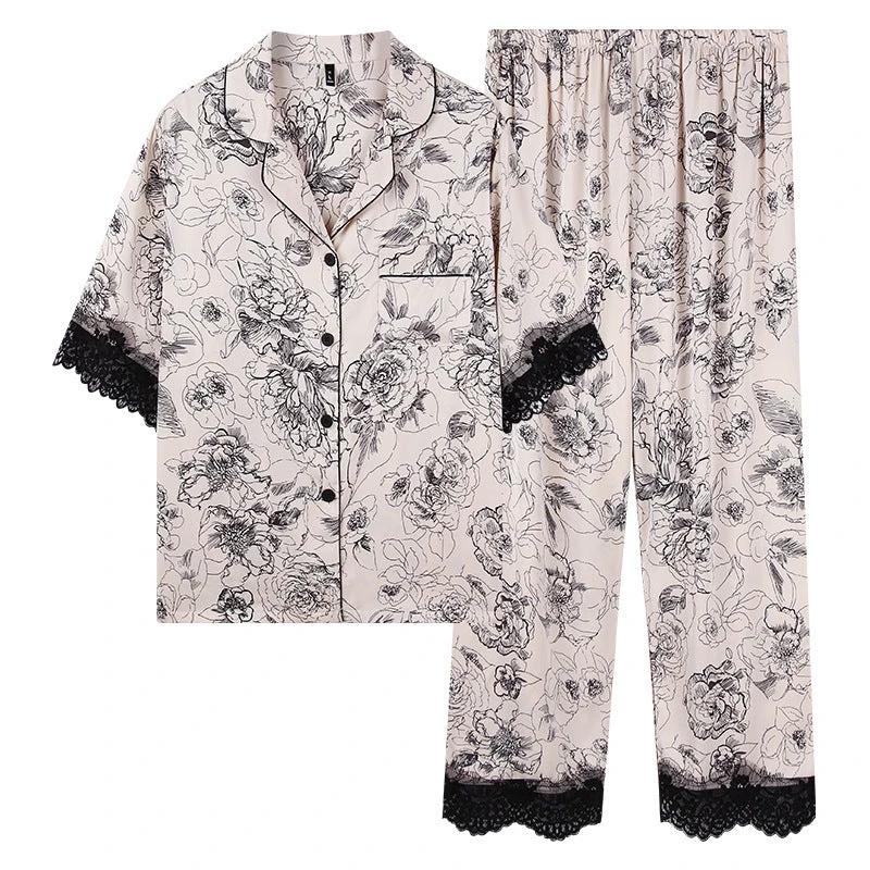Fashion New Silk Pajamas For Women by GJG Denim