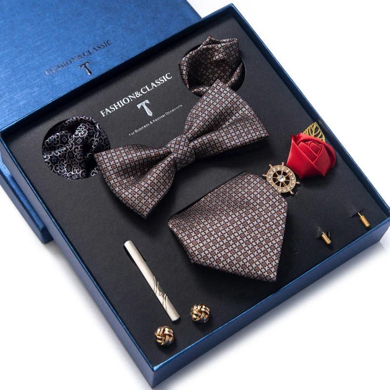 Men's 8-piece Tie Set by GJG Denim