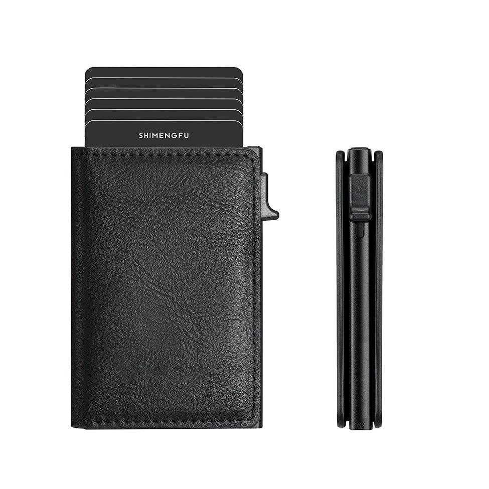 Pop-up Aluminum Alloy Card Package Wallet For Men by GJG Denim