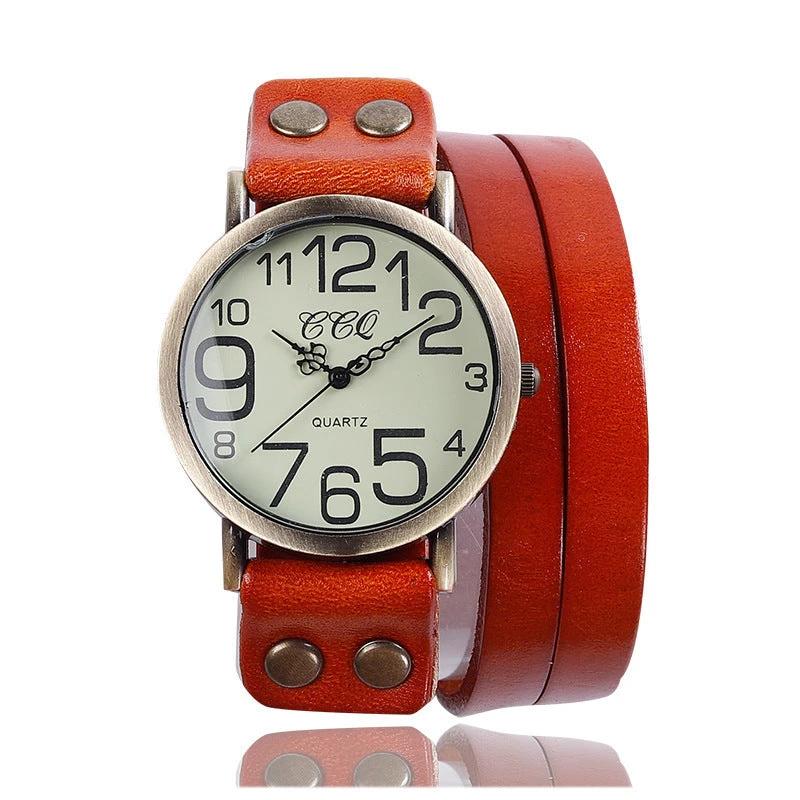 Retro Three-circle Casual Watch For Men by GJG Denim