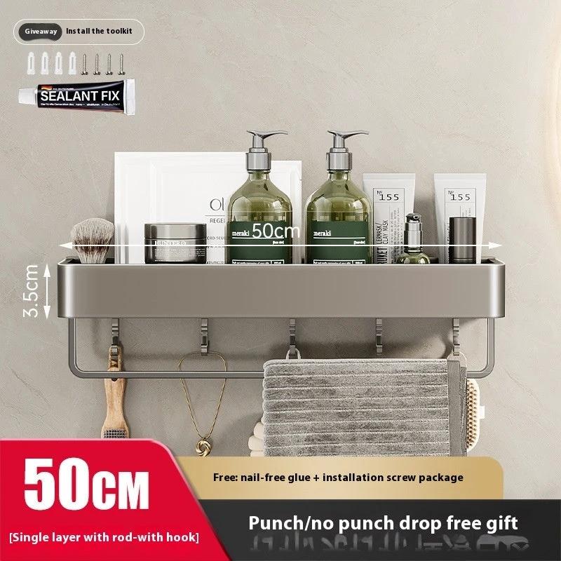 Bathroom Wall-mounted Storage Rack by GJG Denim