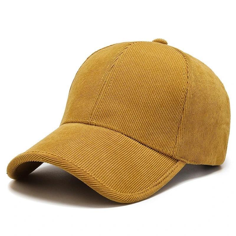 Four Seasons Corduroy Color Baseball Cap Casual by GJG Denim