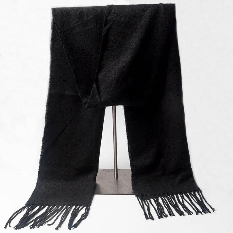 Men's Fashion Simple Thickened Imitation Cashmere Scarf by GJG Denim