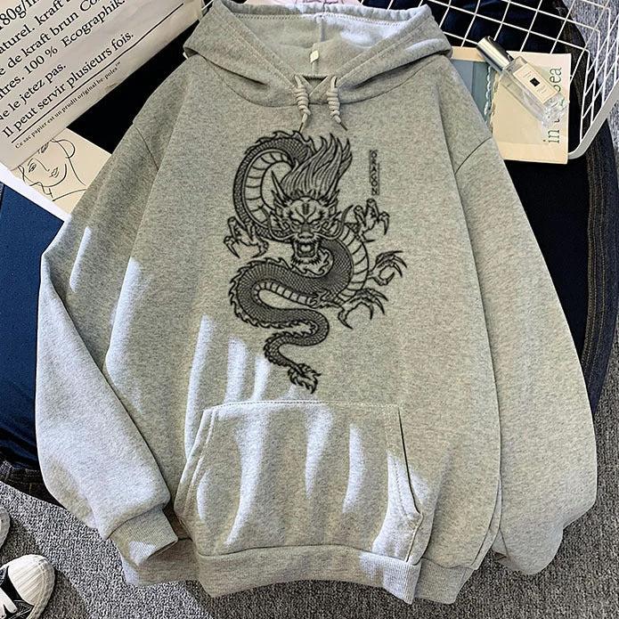 Men's Chinese Dragon Hoodies by GJG Denim