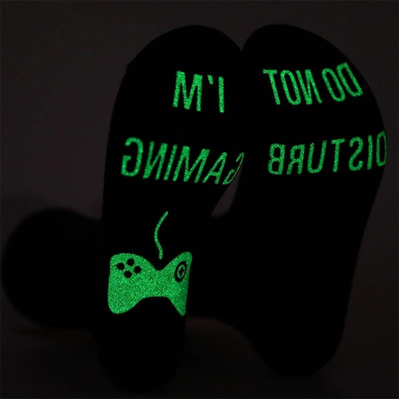 Men's Pure Cotton "I'm Gaming Do Not Disturb" Socks by GJG Denim