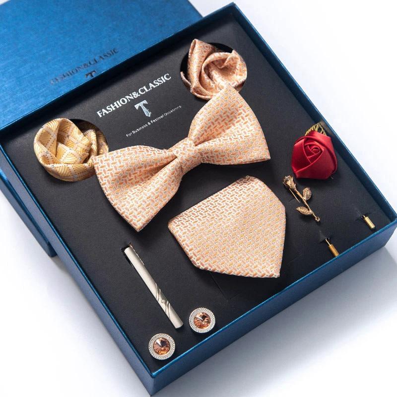 Men's 8-piece Tie Set by GJG Denim