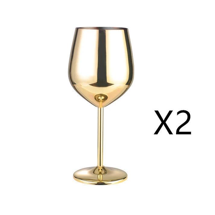 Stainless steel wine glass by GJG Denim