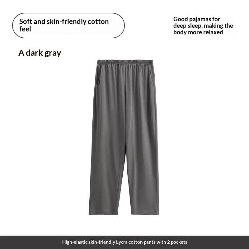 Men's Cotton Loose And Comfortable Home Pajama Pants by GJG Denim