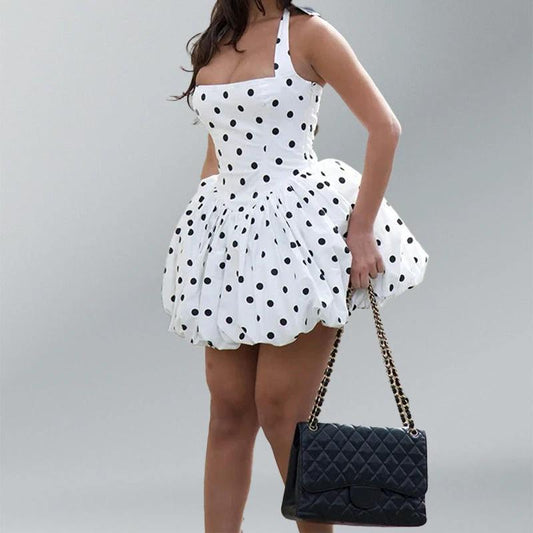 Women's Neck-Hanging Waist-Cinching Elegant Dress by GJG Denim